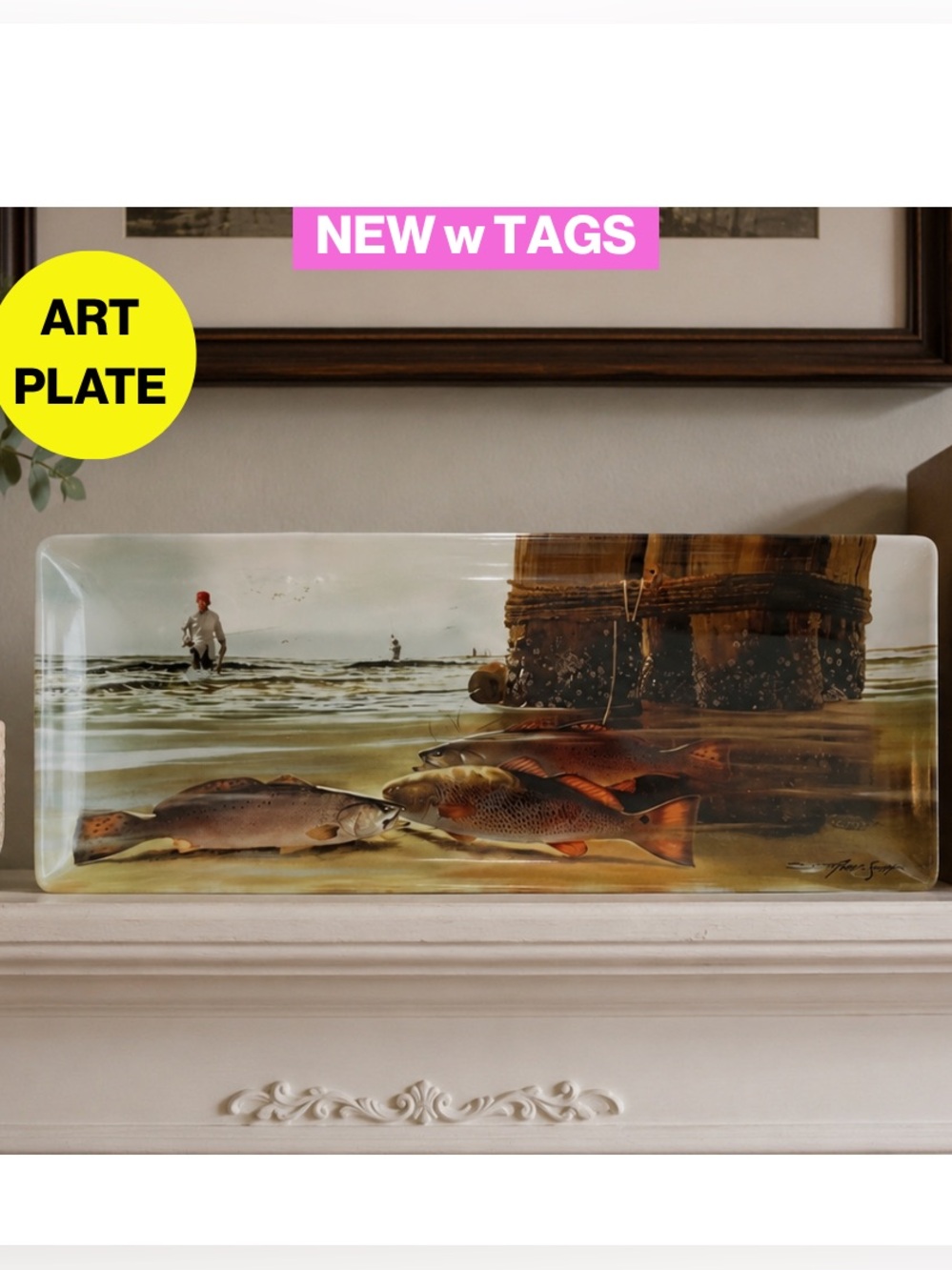 NEW IN BOX 📦 BRETT SMITH Sporting Art Collection Plate: “The Keepers”